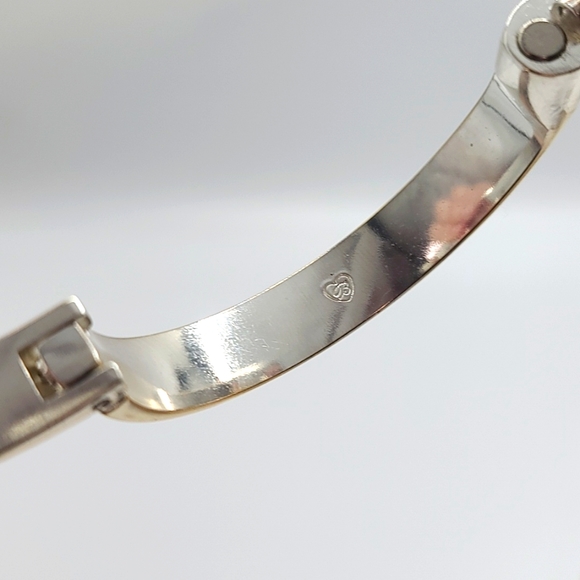 Brighton CAPPELLA Art Deco Bangle w Hinged Magnetic Closure! - Picture 8 of 14